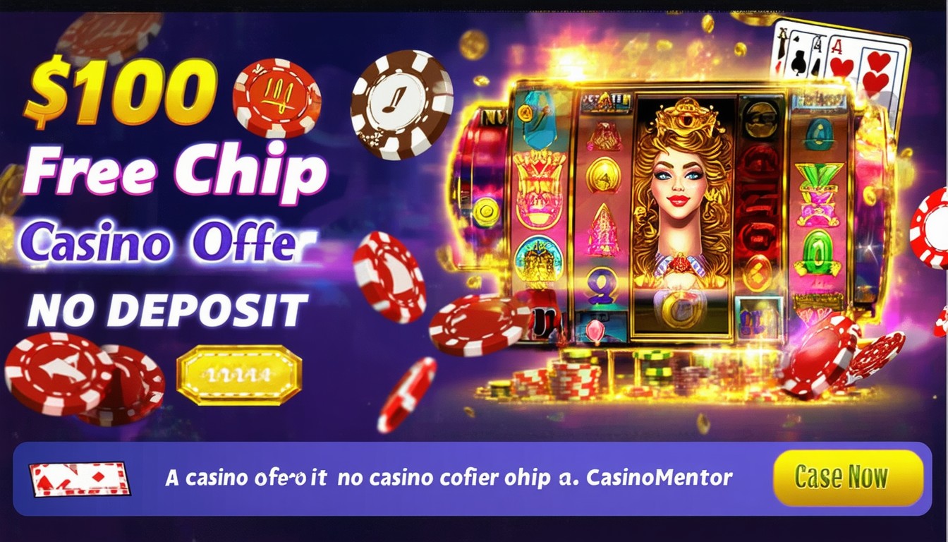 Free $100 Casino Chip No Deposit Offer at CasinoMentor
